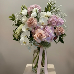 Load image into Gallery viewer, Pre-order for tomorrow "Pink Marshmallows" Flower Arrangement In Vase