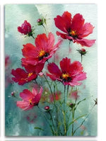 Load image into Gallery viewer, Cosmos Flowers - greeting card