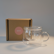 Glass infuser cup