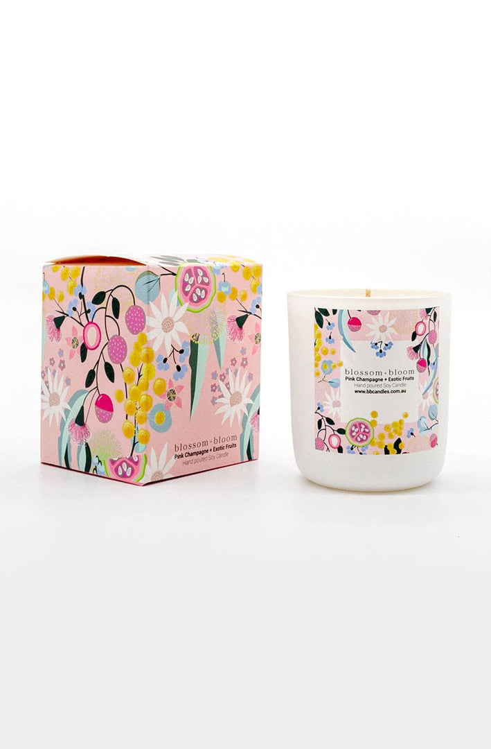 "Pink Champagne & Exotic Fruits" Scented Candle, 220 g