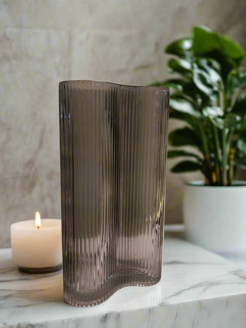 Ripple curve vase Tall
