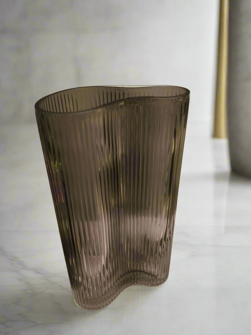 Ripple curve vase Tall