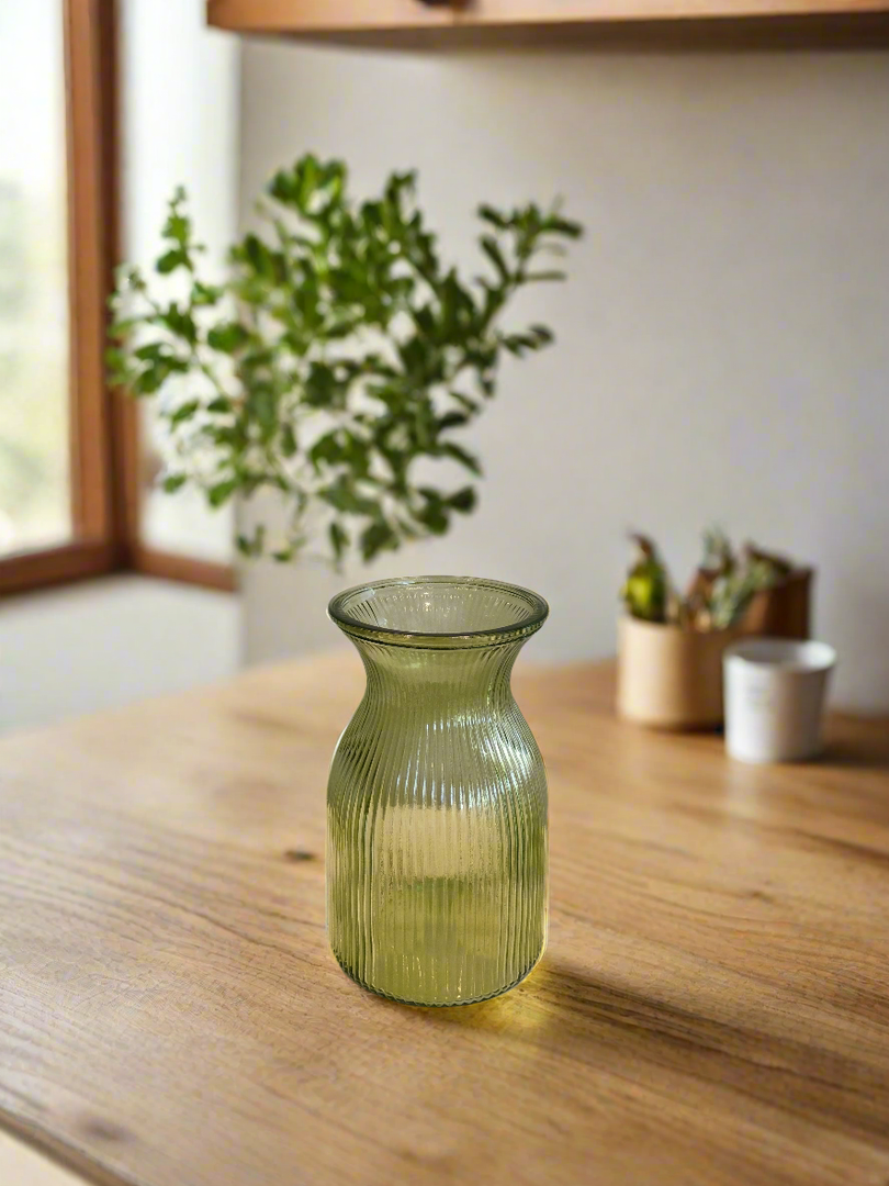 Ripple Posy vase Green