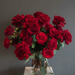 Load image into Gallery viewer, "St.Valentine"  24 Red roses in a vase