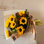 Load image into Gallery viewer, Sunflowers Wrapped Bouquet Only