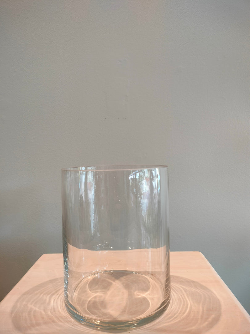 Glass cylinder vase small