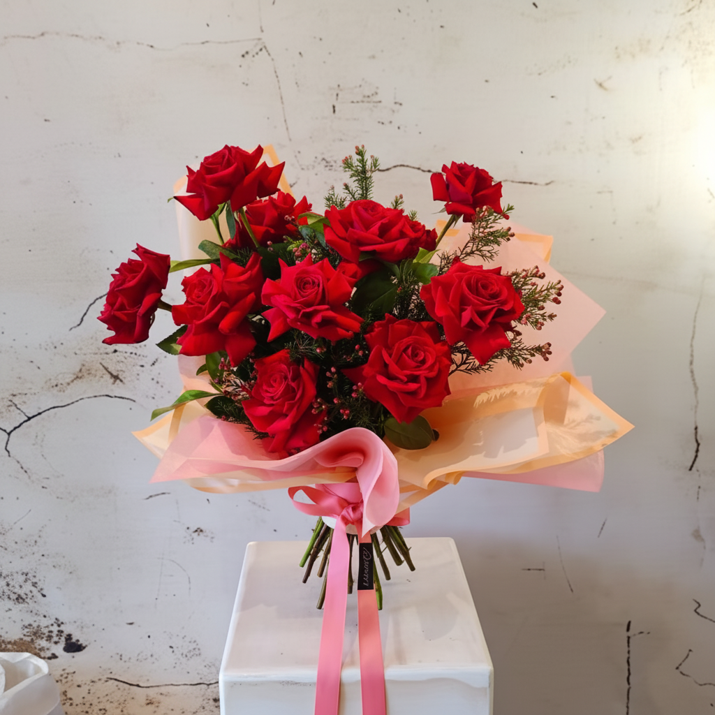 1 Dozen Red Roses - bouquet