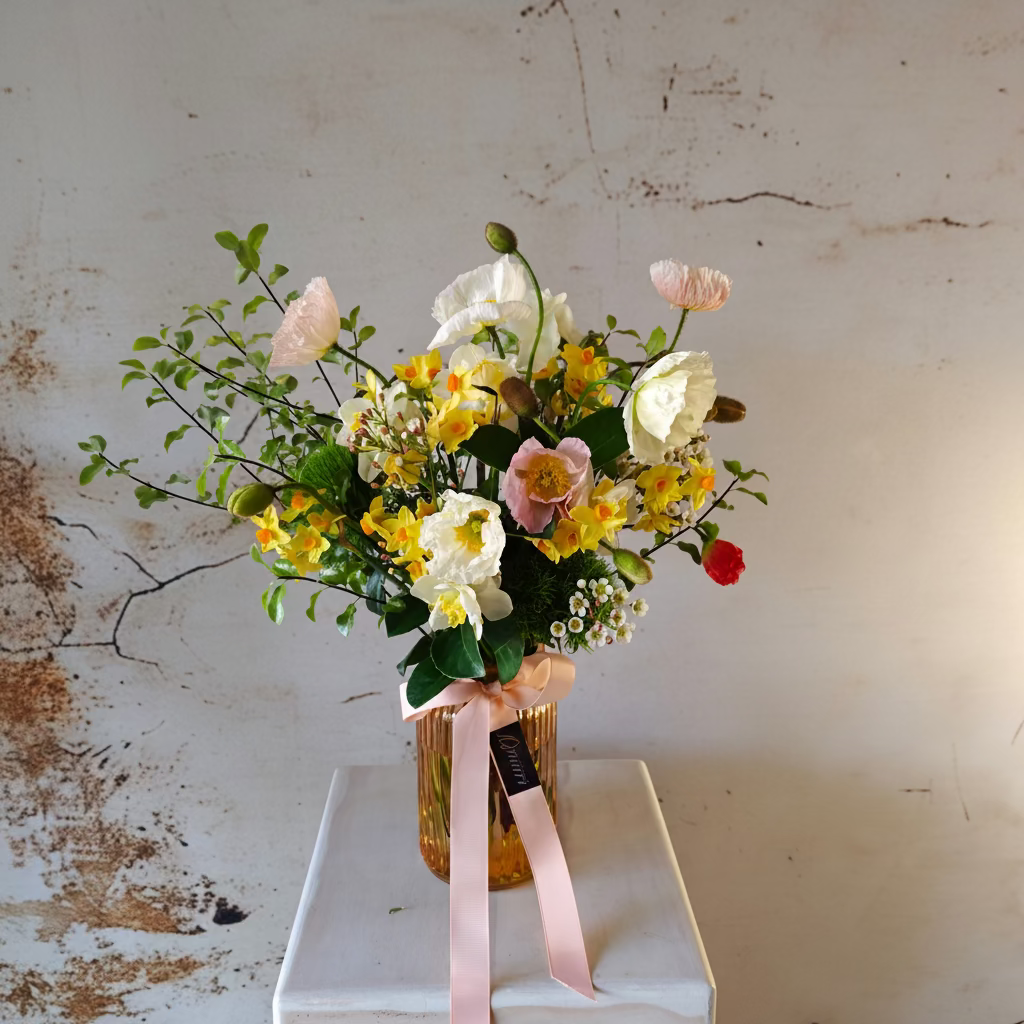 Spring in London - Selection of Spring Flowers in Vase