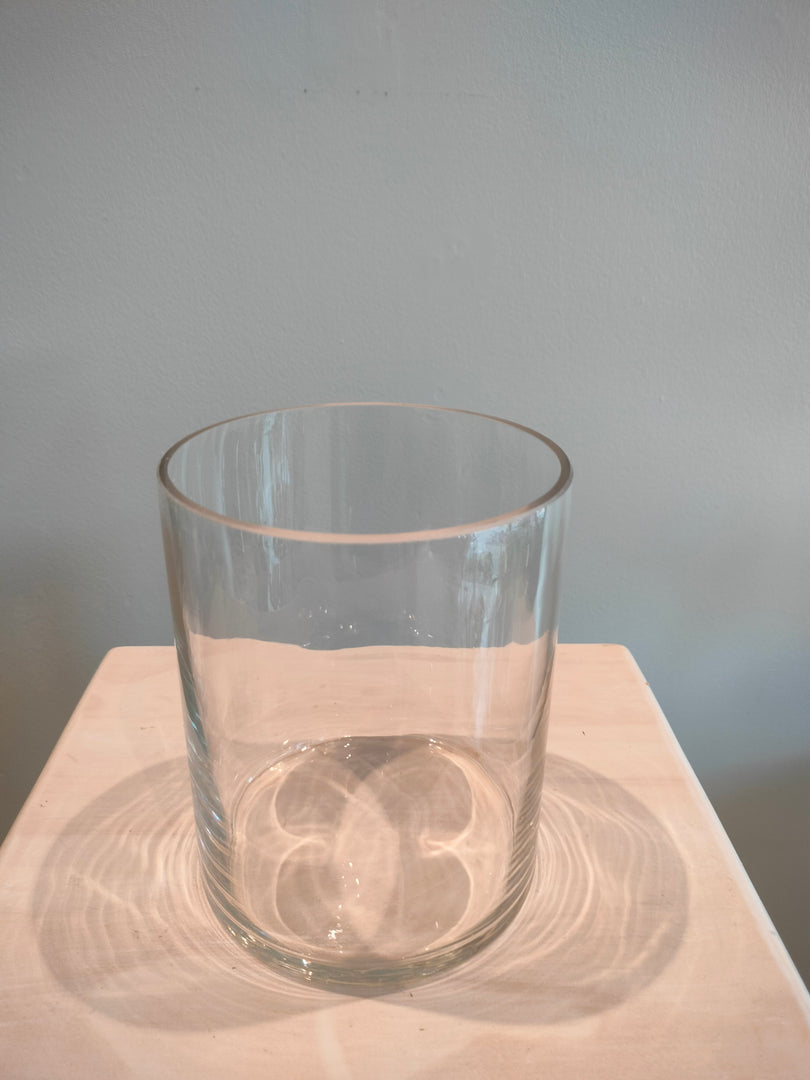Glass cylinder vase small
