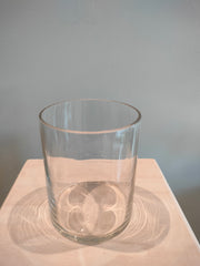 Glass cylinder vase small