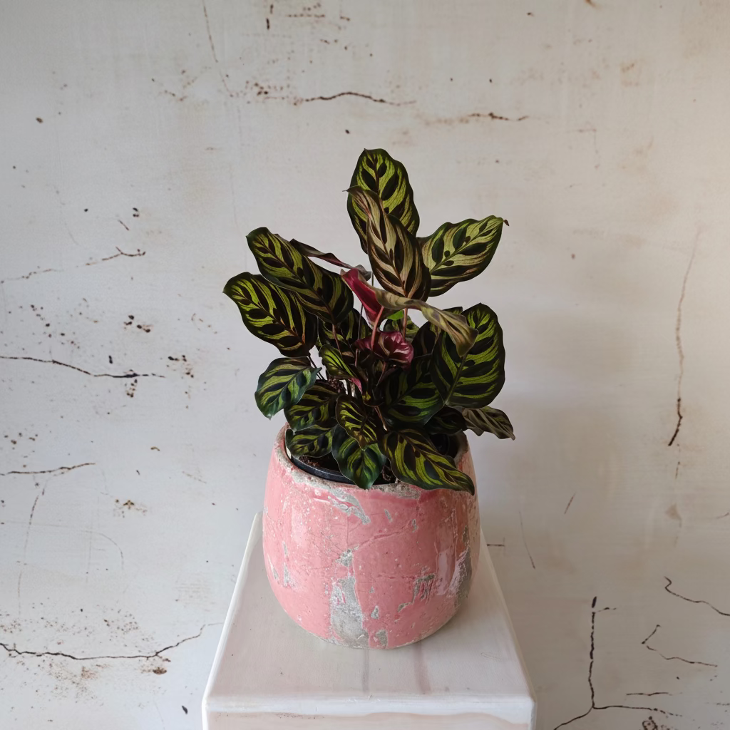Calathea Makoyana - plant in ceramic pot