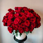 Load image into Gallery viewer, Pre-order for Tuesday "Hundred Kisses" 100 Red Roses Arrangement