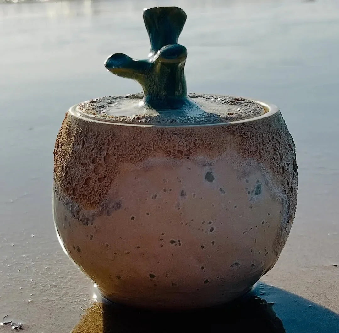 "Coral Jar" Original Art Ceramic