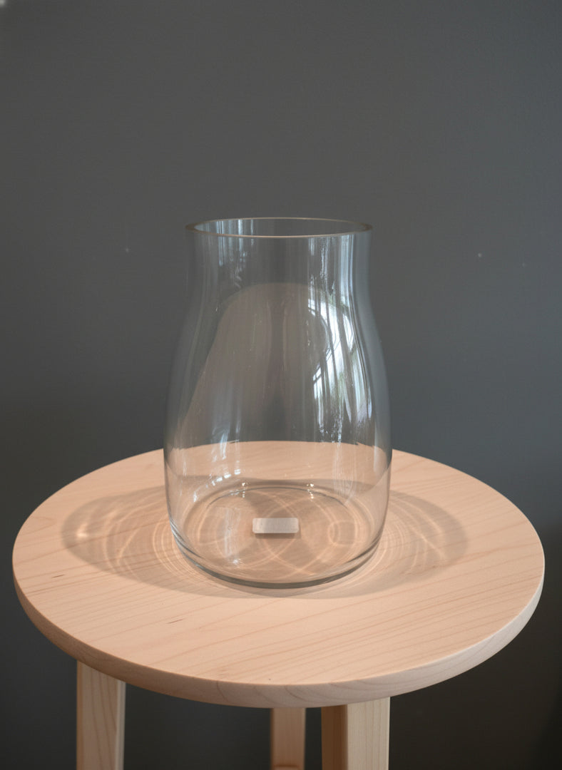 Physic glass vase large