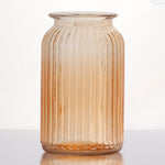 Load image into Gallery viewer, Hurricane tall - apricot glass vase