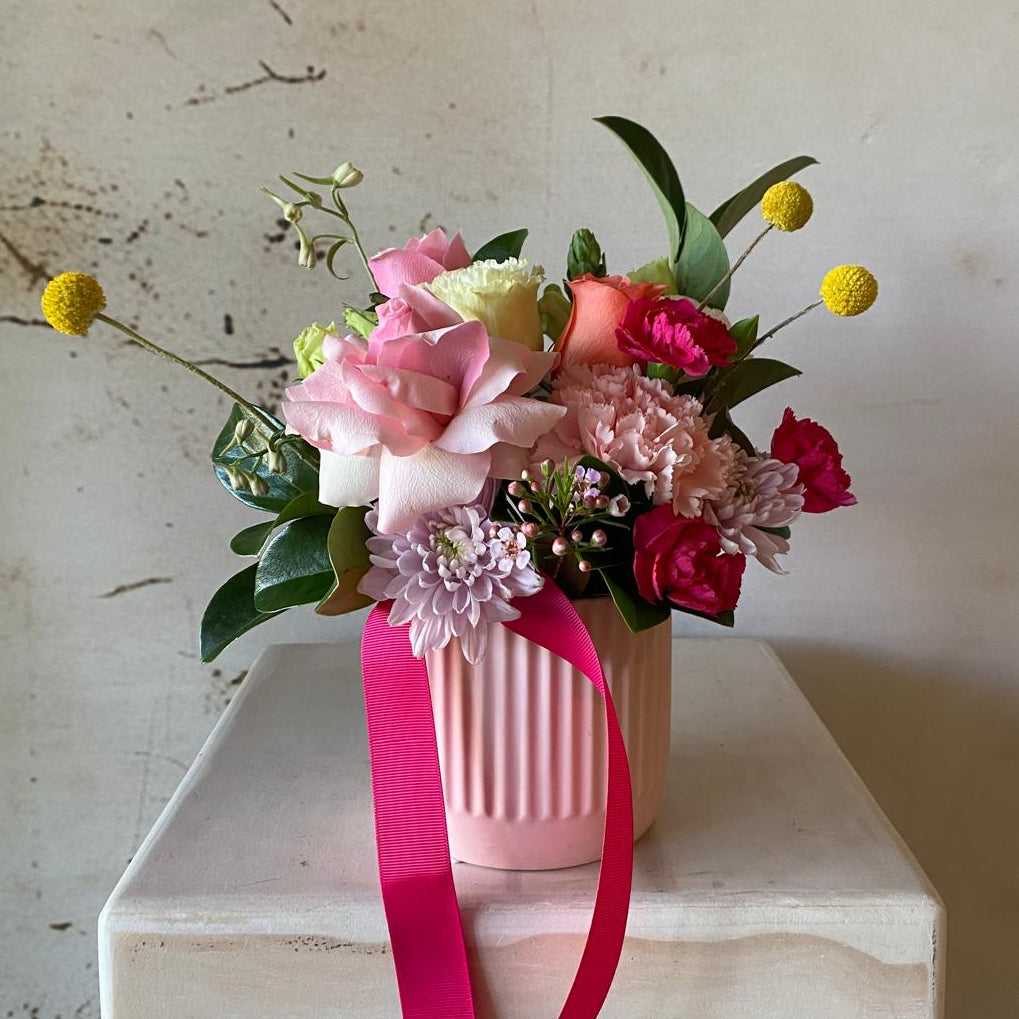 "Soft Love" Arrangement in Vase