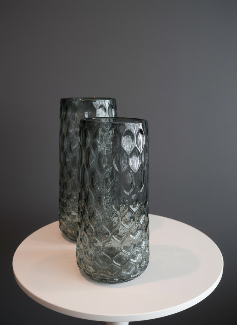 Dimple Glass vase Tall