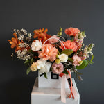 Load image into Gallery viewer, Peachy Kiss - Flower Arrangement in Oasis