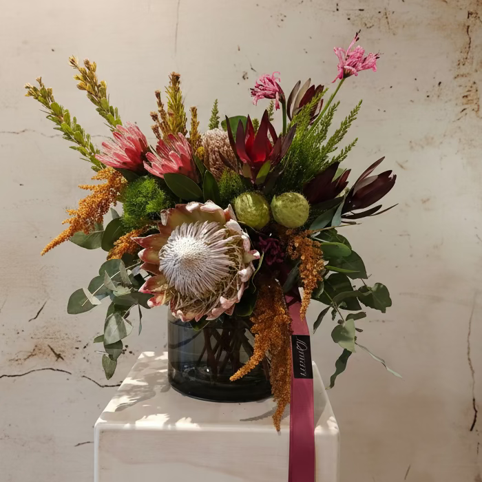 "Trust the Florist" Flower Arrangement In Vase