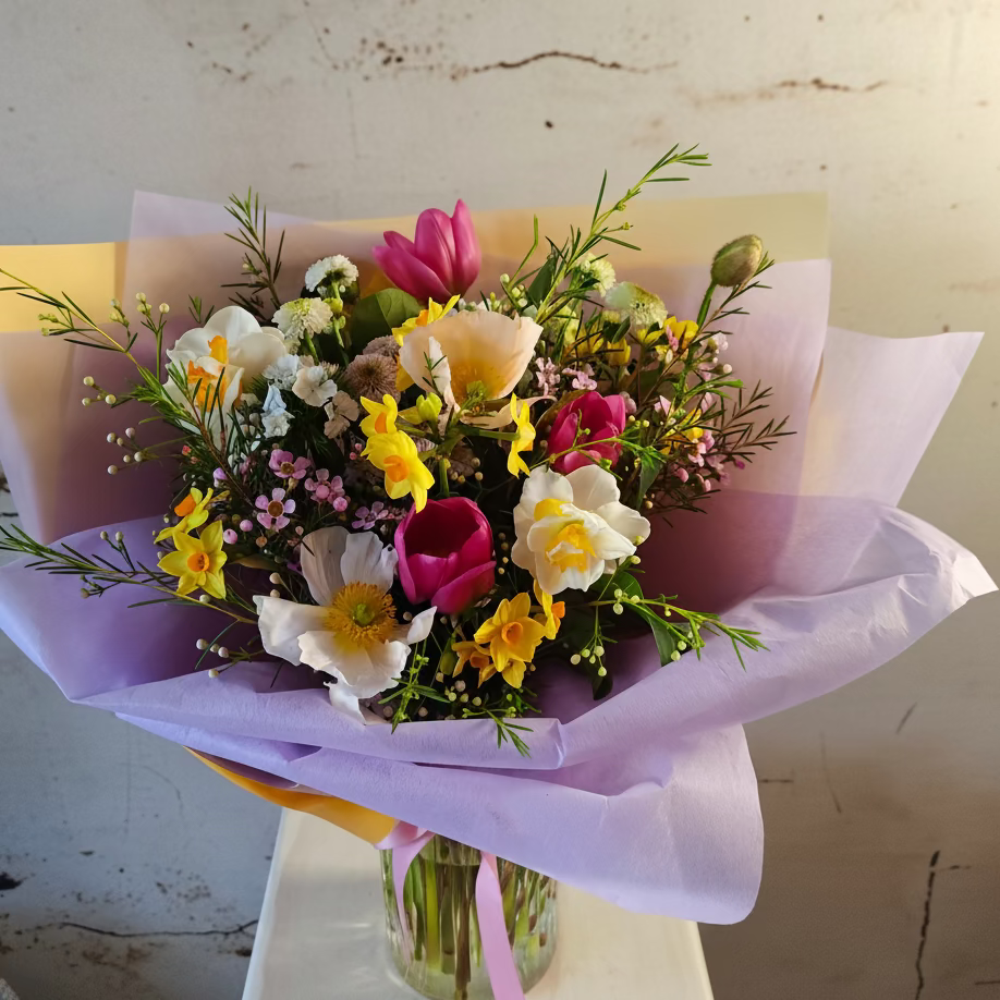 Spring in London - Selection of Spring Flowers in Vase